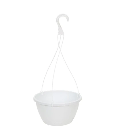 Akro Mils HSI10008A10 Euro Swirl Hanging Basket, White, 10-Inch