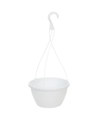 Akro Mils HSI10008A10 Euro Swirl Hanging Basket, White, 10-Inch