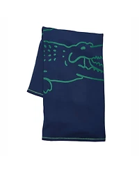 Lacoste Home Vintage-Like Croc Throw, 50" x 70"