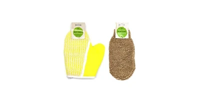 Pursonic Sisal Hemp Bath Glove 2 Pack