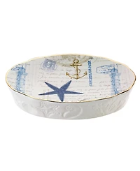 Avanti Antigua Starfish & Seashells Ceramic Soap Dish