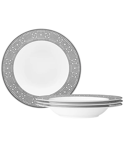 Noritake Infinity Graphite 4 Piece Soup Bowl Set 12 oz, Service for 4