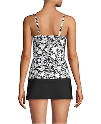 Lands' End Women's Square Neck Underwire Tankini Swimsuit Top