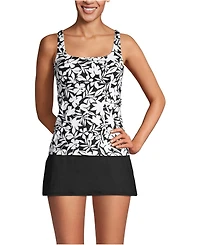 Lands' End Women's Square Neck Underwire Tankini Swimsuit Top