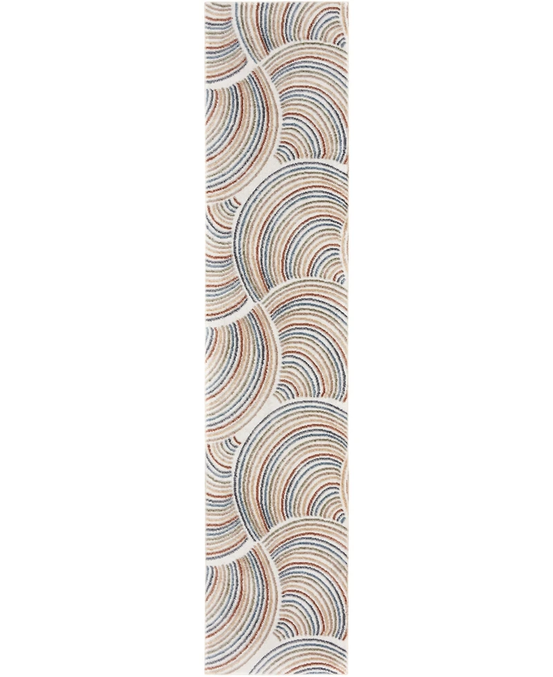 Nourison Home Astra Machine Washable ASW08 2'2" x 12' Runner Area Rug
