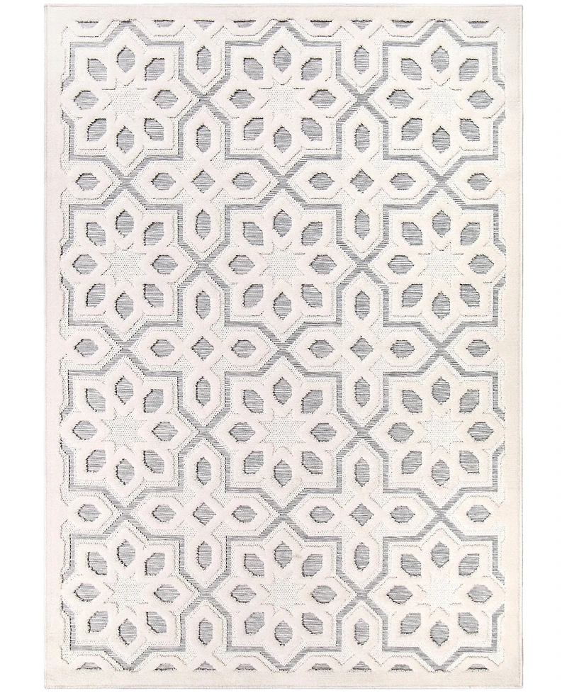 Closeout! Crochet Indoor, Outdoor Starworks 5'3" x 7'6" Area Rug