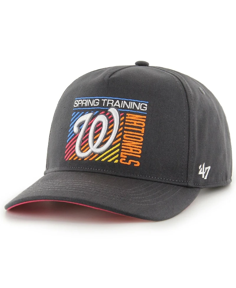 Men's '47 Brand Charcoal Washington Nationals 2023 Spring Training Reflex Hitch Snapback Hat