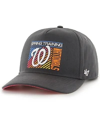 Men's '47 Brand Charcoal Washington Nationals 2023 Spring Training Reflex Hitch Snapback Hat