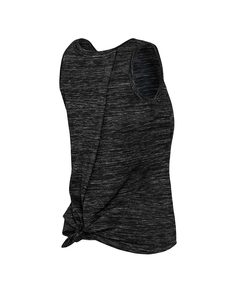 Women's New Era Black Brooklyn Nets Space Dye Active Tank Top