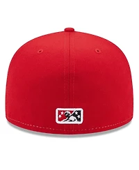 Men's New Era White Arkansas Travelers Authentic Collection Alternate Logo 59FIFTY Fitted Hat