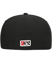 Men's New Era Black Rocket City Trash Pandas Authentic Collection Team Alternate 59FIFTY Fitted Hat