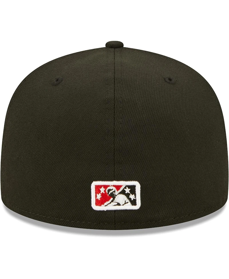 Men's New Era Black Arkansas Travelers Authentic Collection Road 59FIFTY Fitted Hat