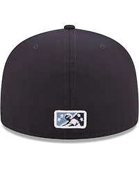 Men's New Era Navy Hillsboro Hops Authentic Collection 59FIFTY Fitted Hat
