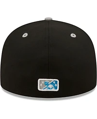 Men's New Era Black, Gray Reyes De Plata Las Vegas Copa La Diversion 59FIFTY Fitted Hat