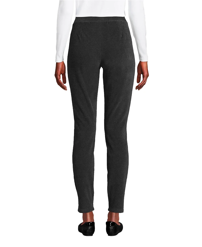 Lands' End Women's Sport Knit High Rise Corduroy Leggings
