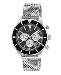 Porsamo Bleu Men's Brandon Stainless Steel Bracelet Watch 1011ABRS