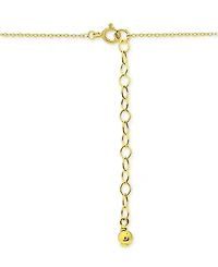 Giani Bernini Cubic Zirconia Baguette & Round Cross Pendant Necklace, 16" + 2" extender, Created for Macy's