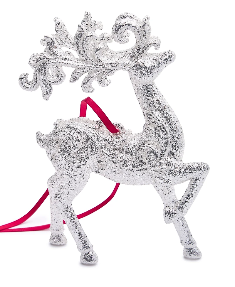 Holiday Lane Christmas Glitters Deer Ornament, Exclusively at Macy's