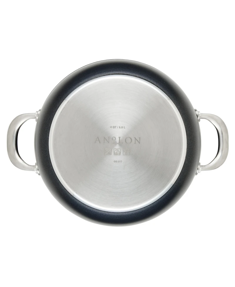 Anolon X Hybrid Nonstick Aluminum 4 Qt Casserole Pan With Lid
