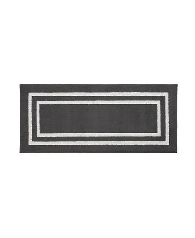 Jean Pierre Double Line Border Tufted - Machine Washable Runner Rug