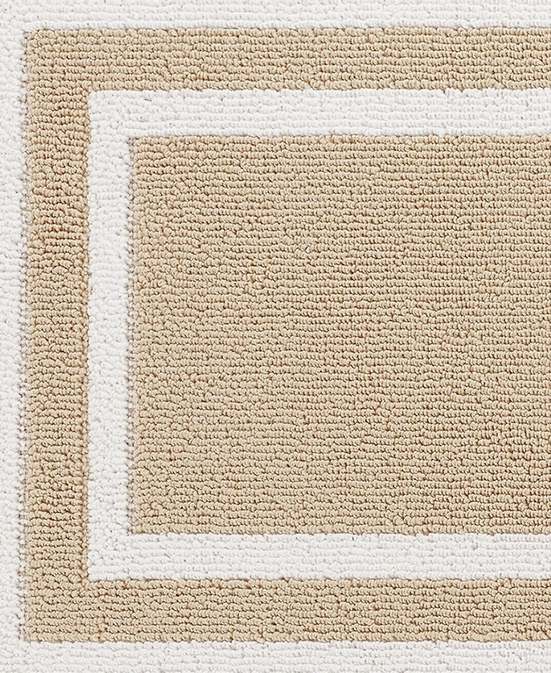 Jean Pierre Double Line Border Tufted - Machine Washable Runner Rug