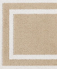 Jean Pierre Double Line Border Tufted - Machine Washable Runner Rug