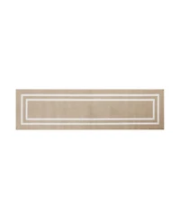 Jean Pierre Double Line Border Tufted - Machine Washable Runner Rug