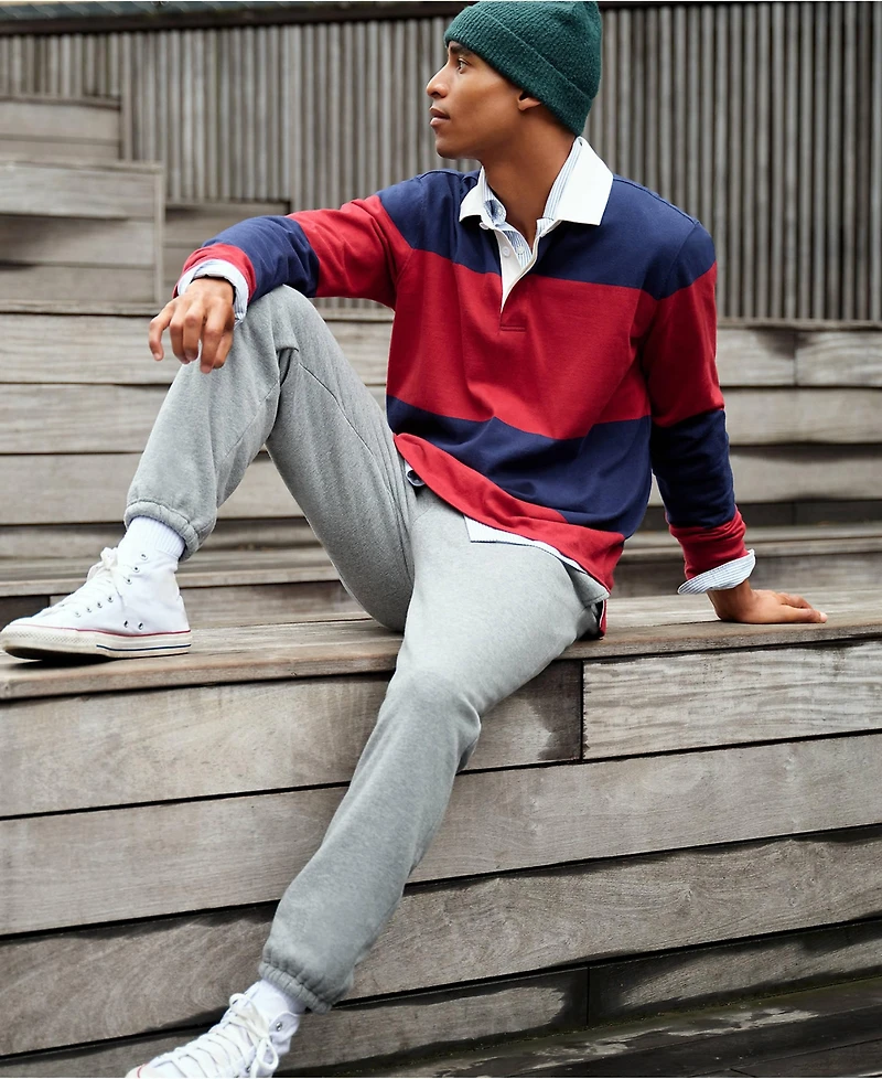 Lands' End Men's Serious Sweats High Pile Lined Sweatpants