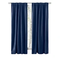 Ricardo Ultimate Black-Out 2-Way Pocket Curtain Panel 56"W x 72"L