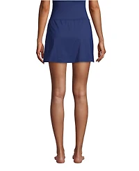 Lands' End Women's Tummy Control Ultra High Waisted Modest Swim Skirt Bottoms