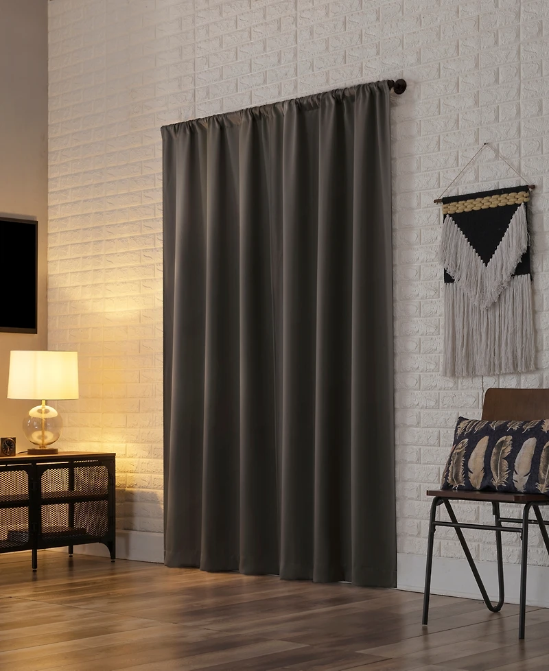 Bergen Theater Grade Extreme 100% Blackout Rod Pocket Curtain Panel