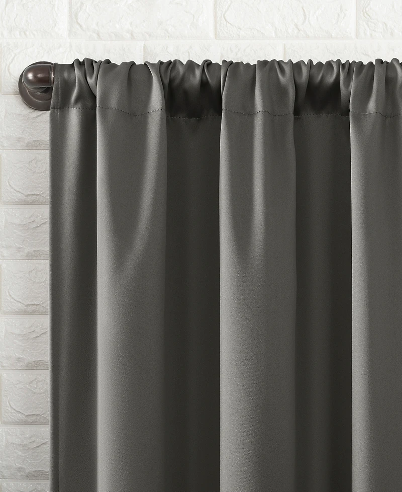 Bergen Theater Grade Extreme 100% Blackout Rod Pocket Curtain Panel