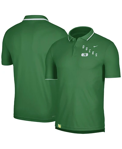Men's Nike Green Oregon Ducks Wordmark Performance Polo Shirt