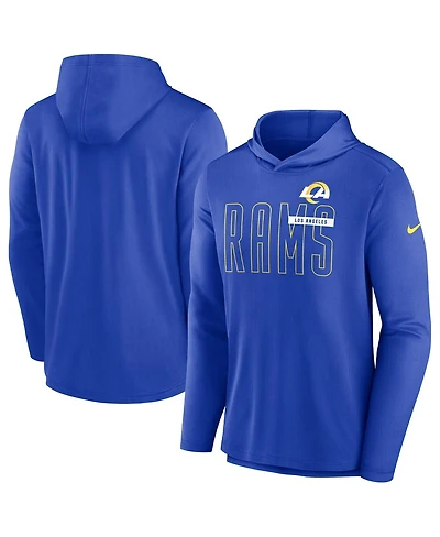 Men's Nike Royal Los Angeles Rams Performance Team Pullover Hoodie