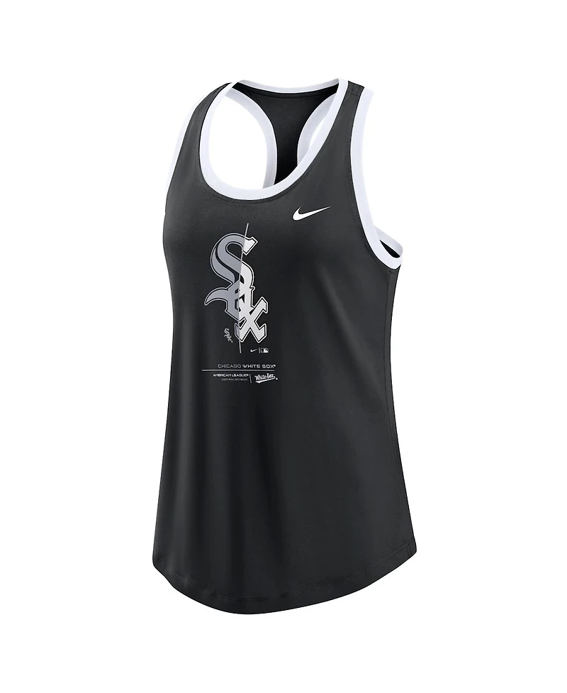 Women's Nike Black Chicago White Sox Tech Tank Top