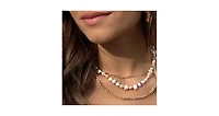 Joey Baby 18K Gold Plated Paper Clip Anne Necklace 17" For Women