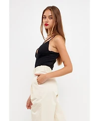 Grey Lab Women's Strappy Bodysuit