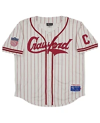 Men's Rings & Crwns #17 Cream Pittsburgh Crawfords Mesh Button-Down Replica Jersey