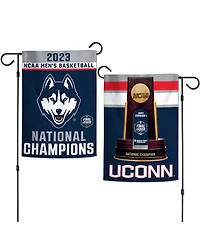 Wincraft UConn Huskies 2023 Ncaa Men's Basketball National Champions Two-Sided 12" x 18" Garden Flag