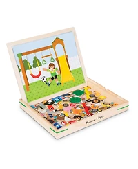 Melissa & Doug Wooden Magnetic Matching Picture Game With 119 Magnets and Scene Cards
