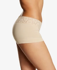 Maidenform Cotton Dream Lace Boyshort Underwear 40859