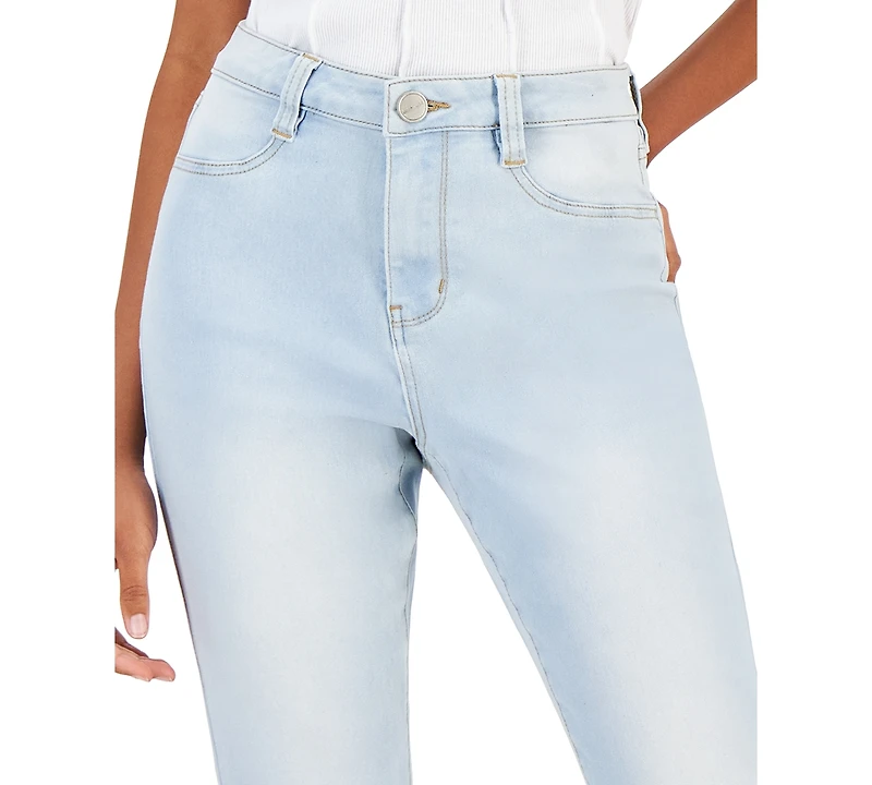 Dollhouse Juniors' Curvy Faded Skinny Jeans
