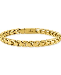 Bulova Men's Link Bracelet Gold-Plated Stainless Steel