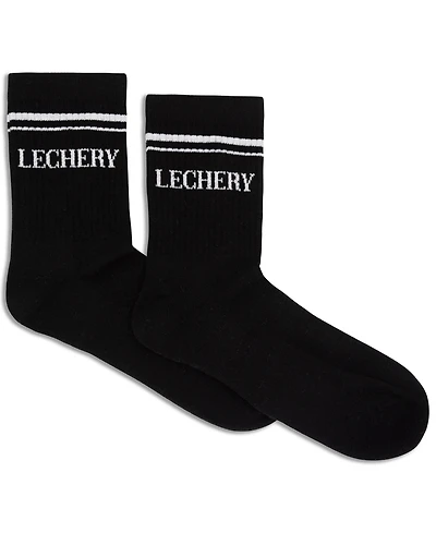 Lechery Women's Varsity Striped Crew Socks