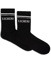 Lechery Women's Varsity Striped Crew Socks
