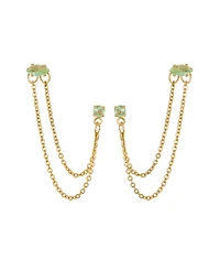Ettika 18K Gold Plated Brass Double Pierced Earrings