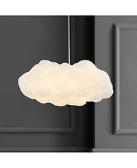 Zephyr 23" 2-Light Modern Contemporary Silk Led Cloud Pendant