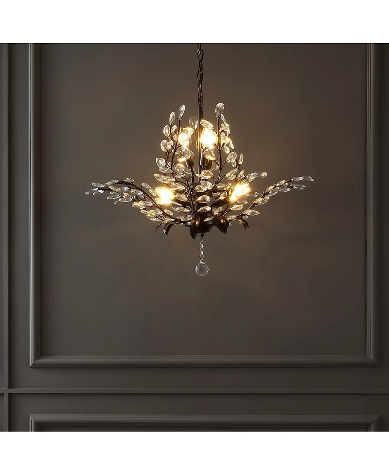 Diantha 28.5" 7-Light Contemporary Bohemian Iron, Acrylic Led Pendant