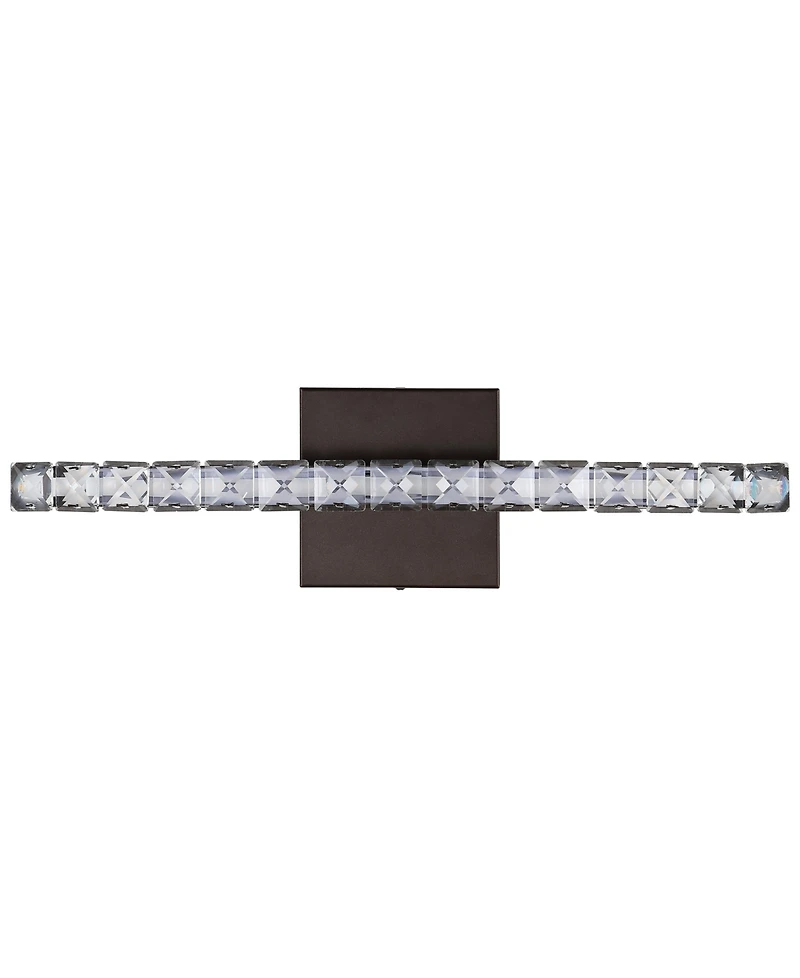 Alyson 18" 1-Light Bohemian Industrial Iron, Acrylic Integrated Led Vanity Light