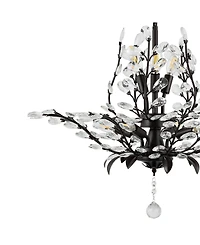 Diantha 28.5" 7-Light Contemporary Bohemian Iron, Acrylic Led Pendant